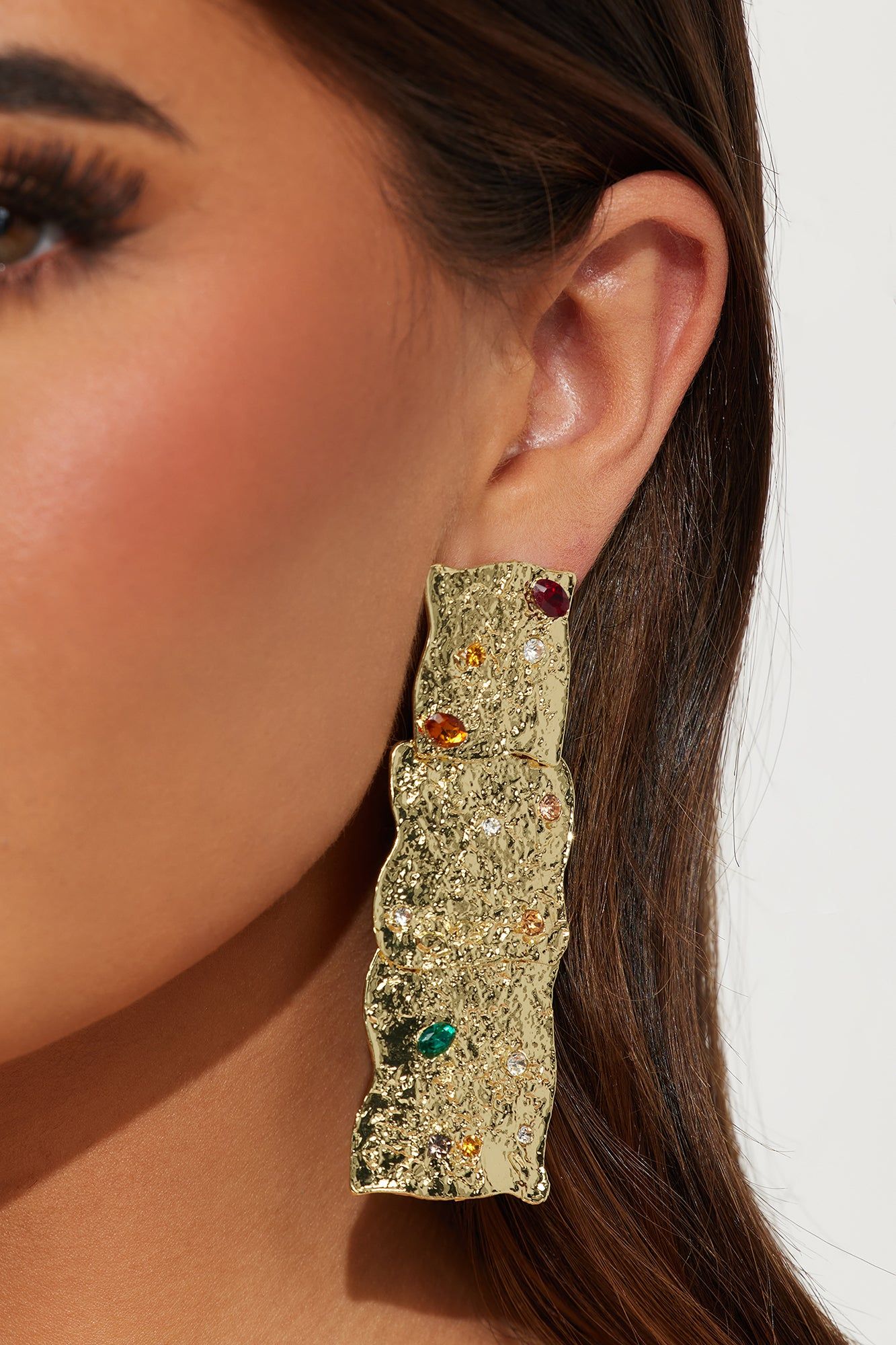 Isla Treasure Earrings - Gold/Multi sold by Fashion Nova