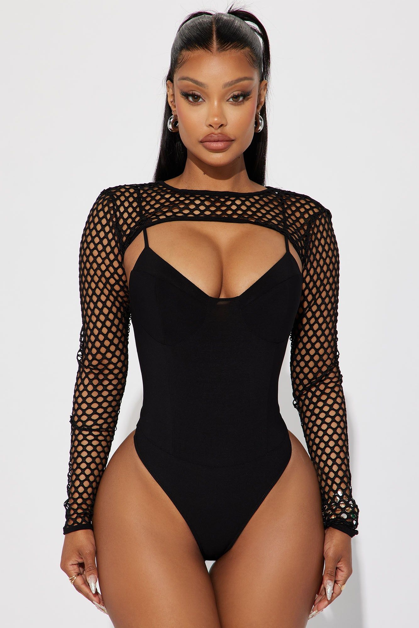 I Just Wanna Have Fun Bodysuit - Black sold by Fashion Nova