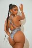 Alexandria Metallic 1 Piece Swimsuit - Silver sold by Fashion Nova