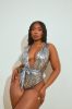 Alexandria Metallic 1 Piece Swimsuit - Silver sold by Fashion Nova