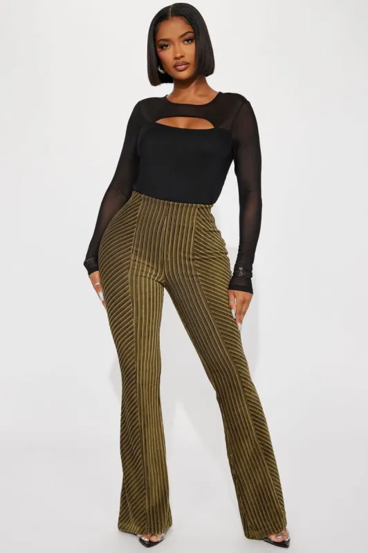 Boho Dreaming Cord Pant - Olive sold by Fashion Nova