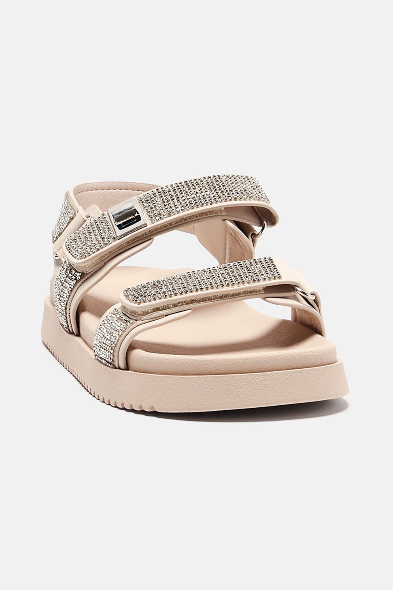 Kalley Embellished Flat Sandals - Ivory sold by Fashion Nova product image thumbnail 5