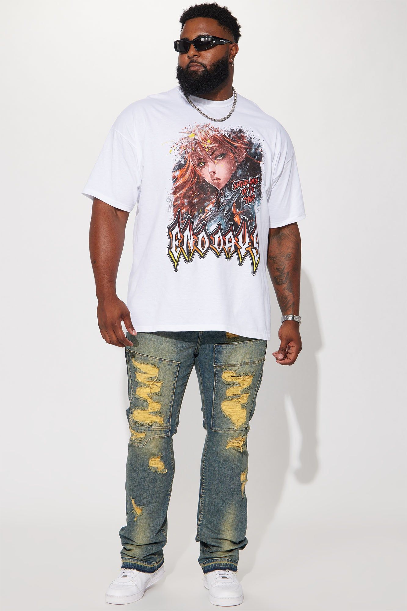 Ride Down Ya Block Stacked Skinny Flare Jeans - Vintage Blue Wash sold by Fashion Nova product image thumbnail 6