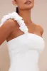 Gabrielle Satin Mini Dress - White sold by Fashion Nova