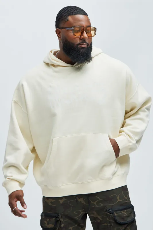 Tyson Reckless Reflective Oversized Hoodie - Cream sold by Fashion Nova