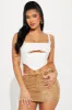 Peek A Boo Corset Top - White sold by Fashion Nova
