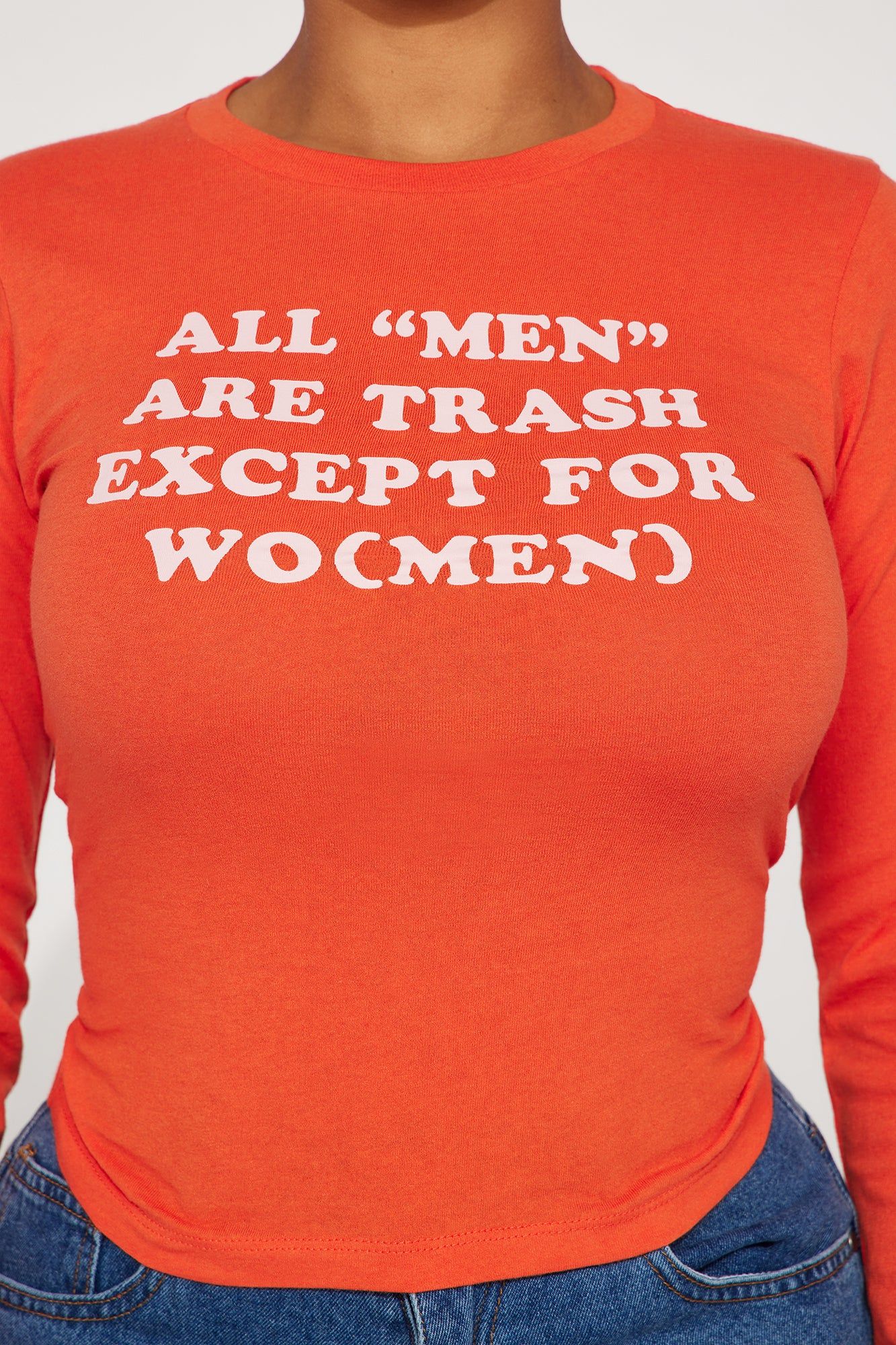 All Men Are Trash Tee - Red sold by Fashion Nova product image thumbnail 3