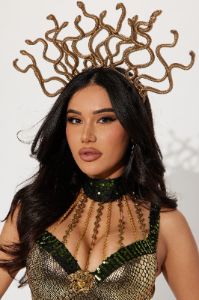 Snake Queen 3 Piece Costume Set - Gold sold by Fashion Nova