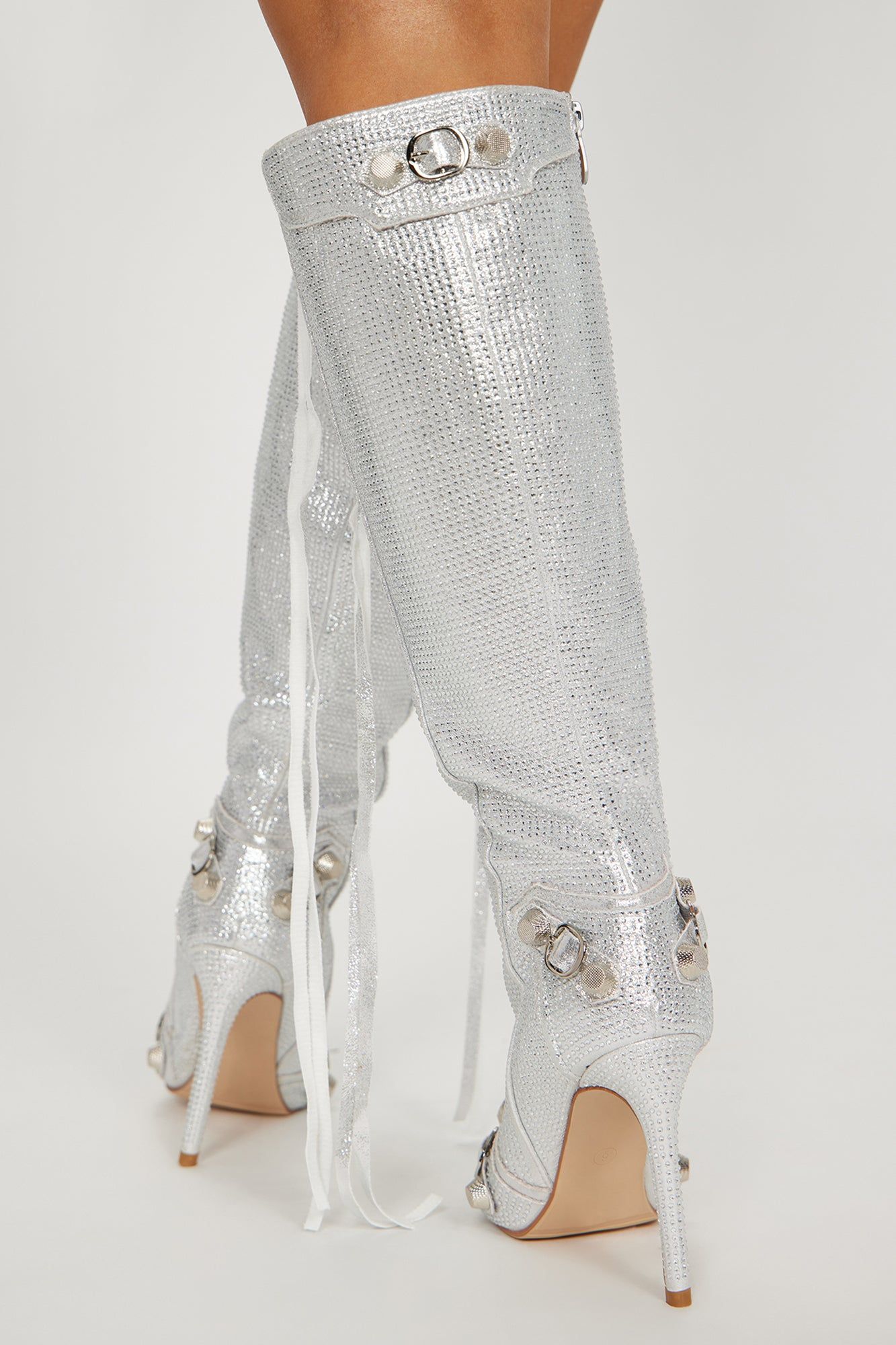 Sending My Best Heeled Boots - Silver sold by Fashion Nova product image thumbnail 4