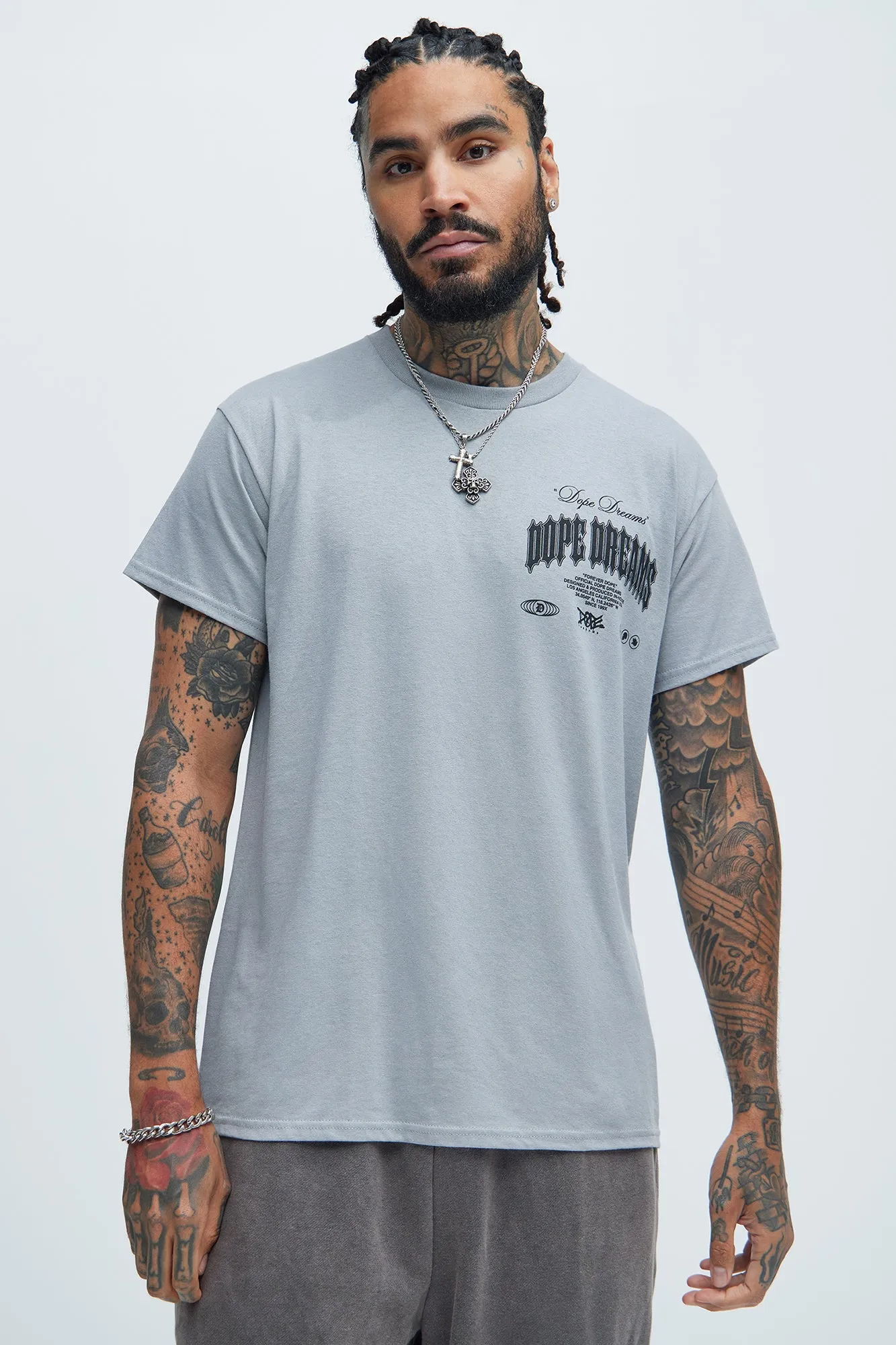 Forever Dope Short Sleeve Tee - Grey sold by Fashion Nova product image thumbnail 3