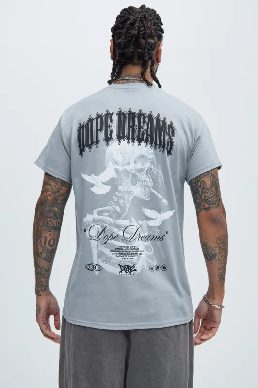 Forever Dope Short Sleeve Tee - Grey sold by Fashion Nova