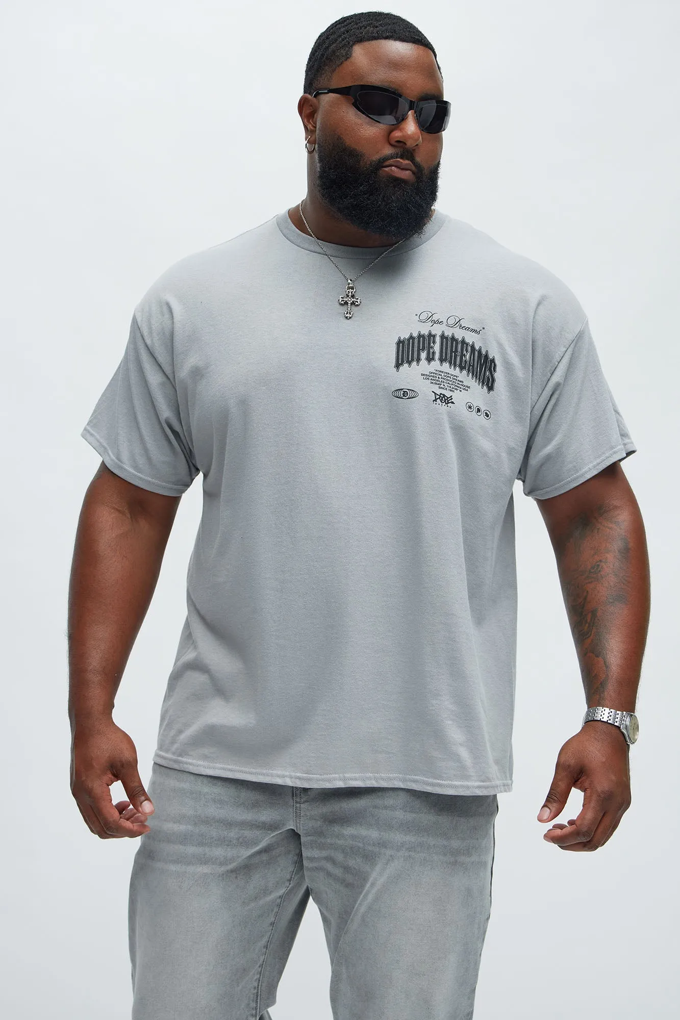 Forever Dope Short Sleeve Tee - Grey sold by Fashion Nova product image thumbnail 5