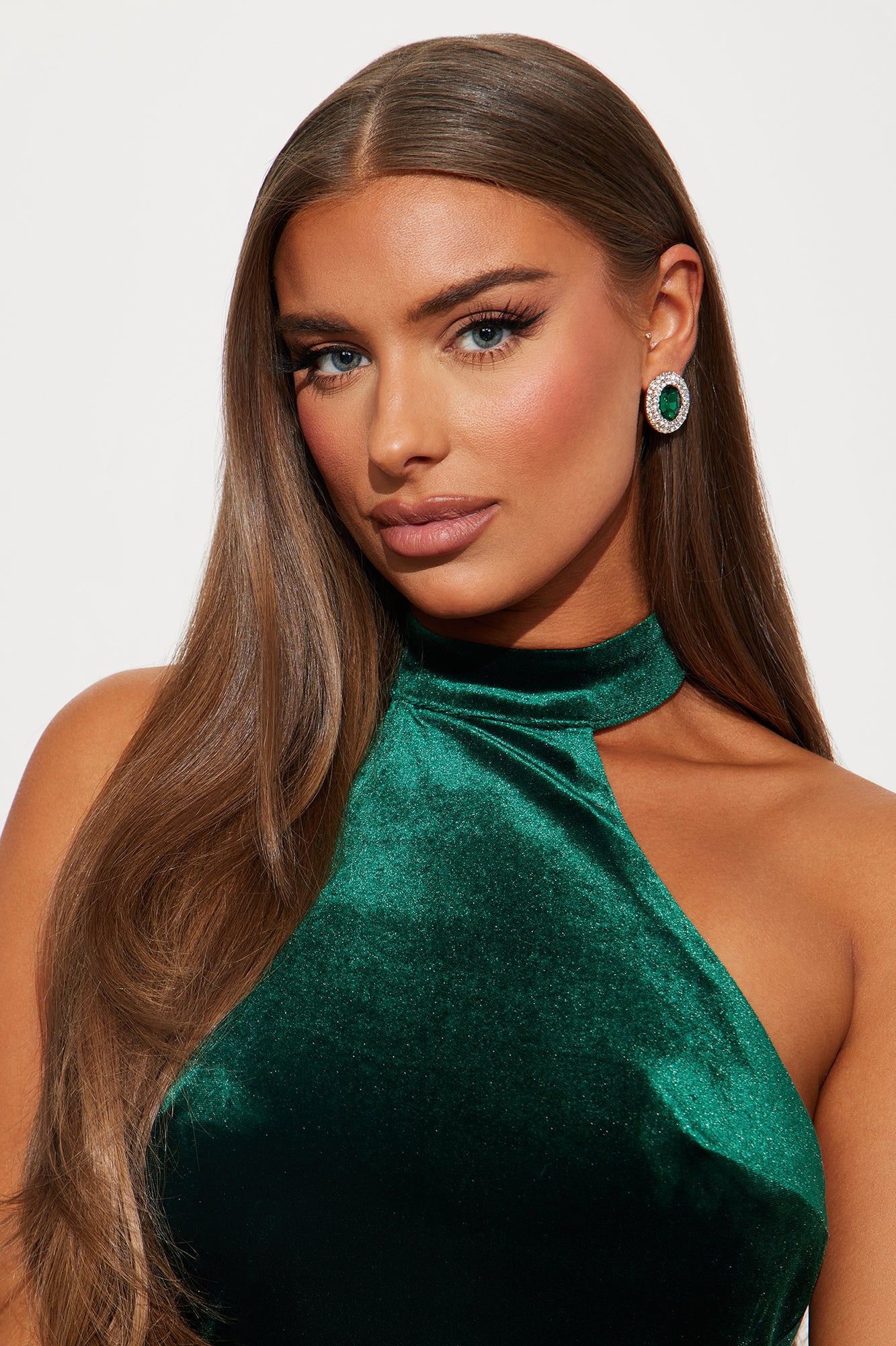 Round And Round Stud Earrings - Gold/Green sold by Fashion Nova product image thumbnail 2