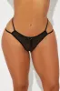Kim Butterfly Crotchless Thong Panty - Black sold by Fashion Nova