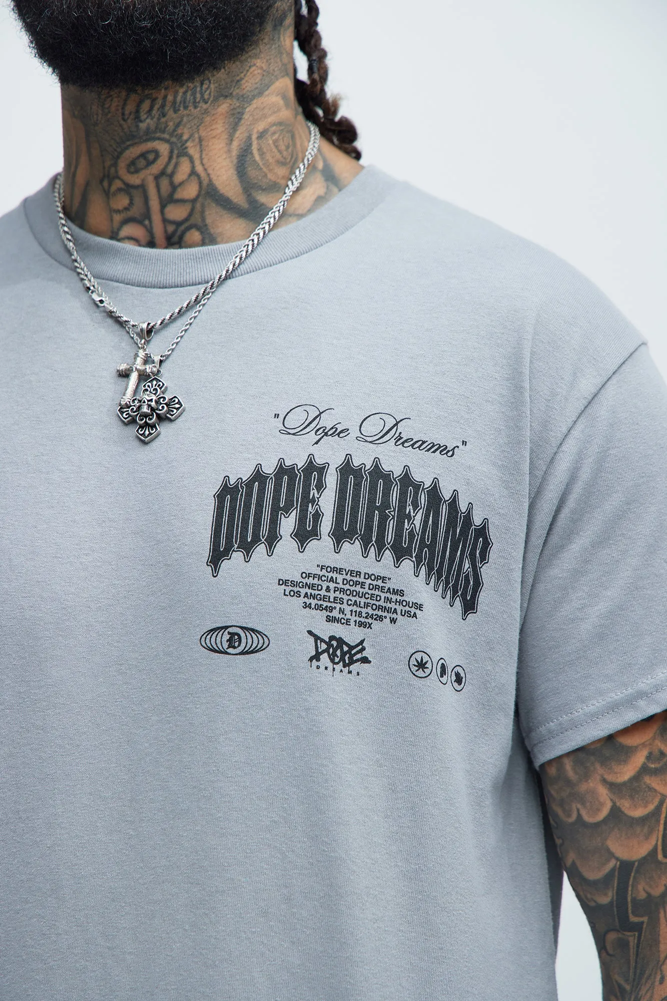 Forever Dope Short Sleeve Tee - Grey sold by Fashion Nova product image thumbnail 4