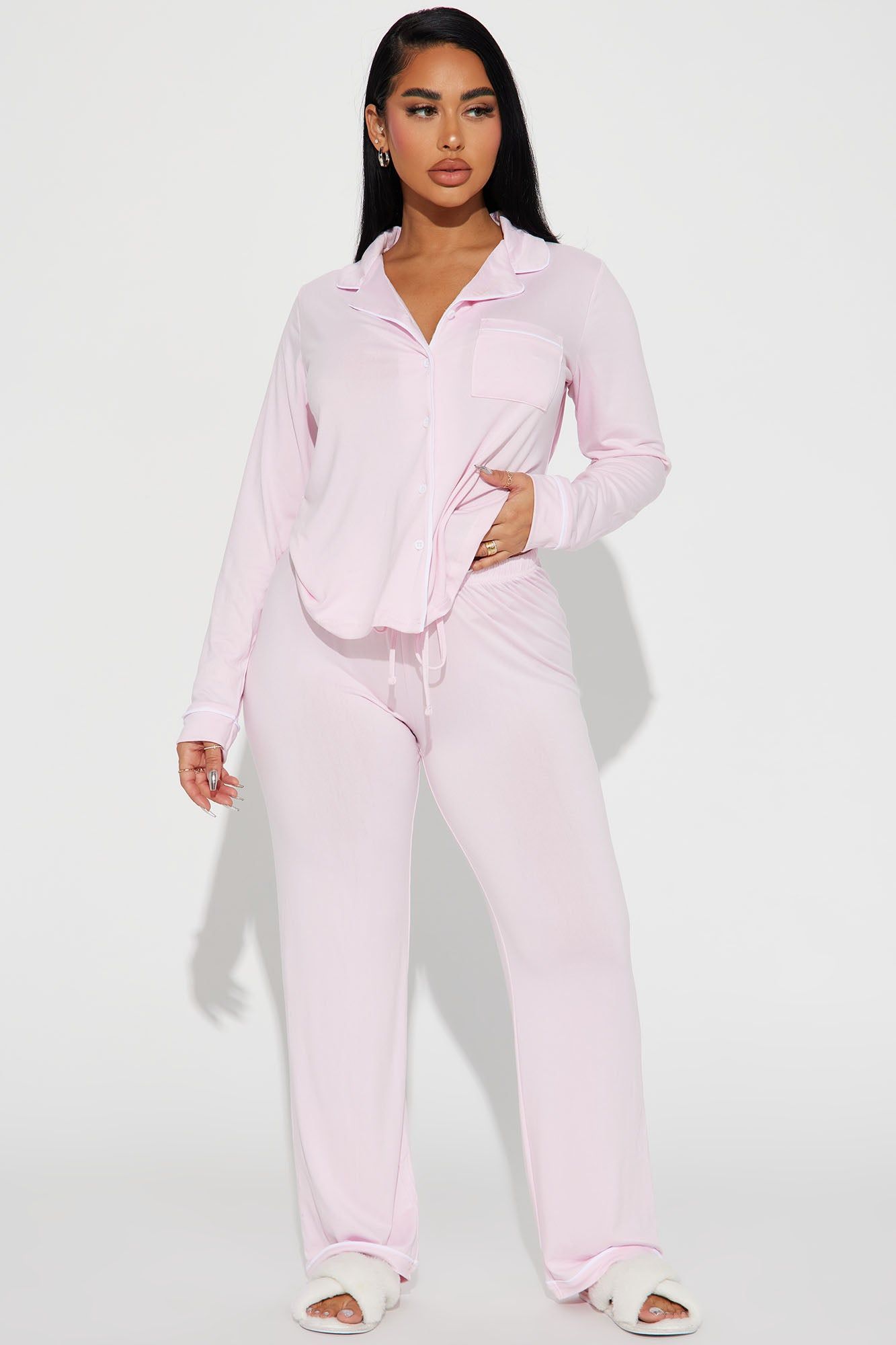 In The Morning PJ Pant Set - Pink sold by Fashion Nova