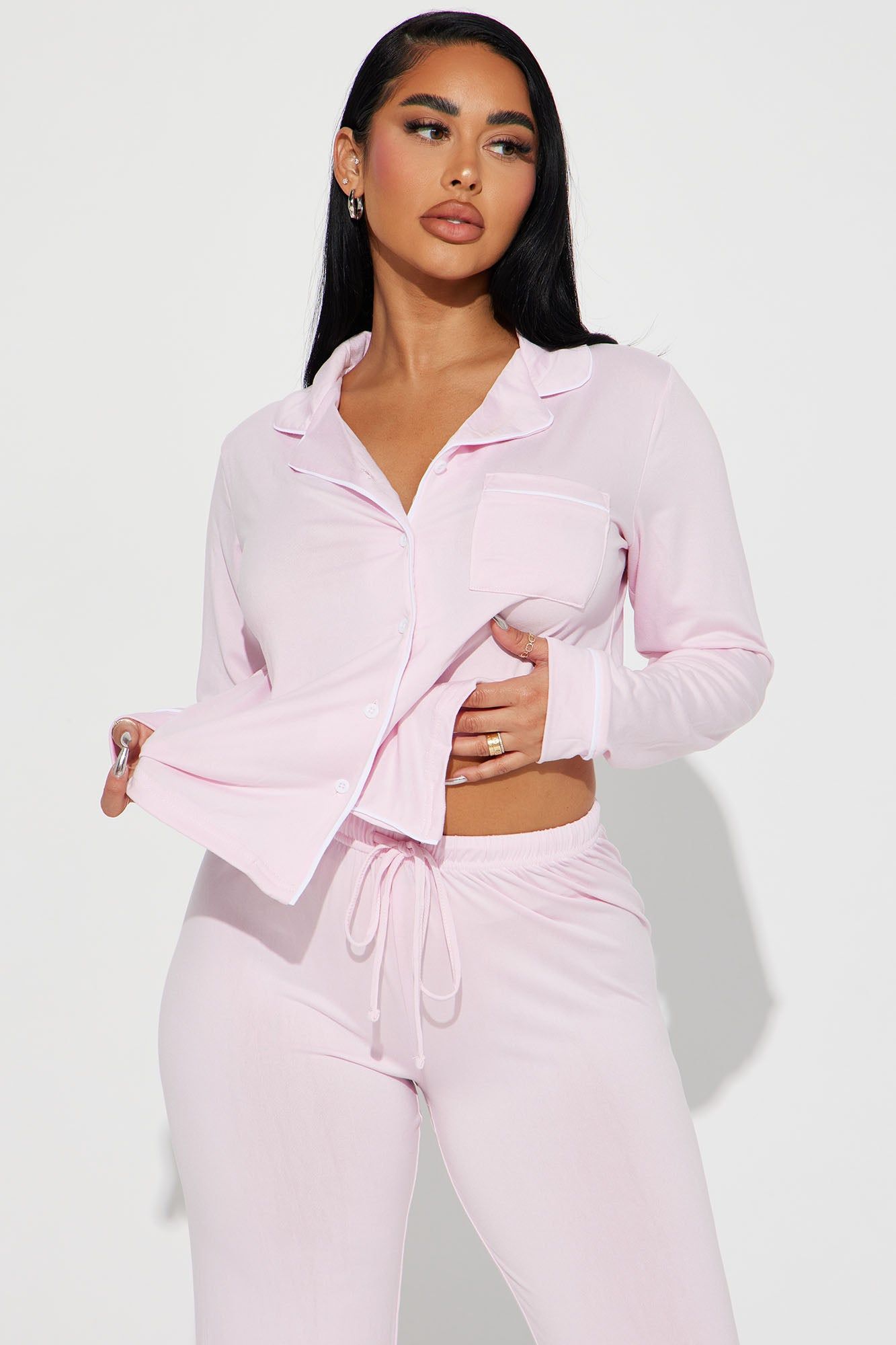 In The Morning PJ Pant Set - Pink sold by Fashion Nova product image thumbnail 2
