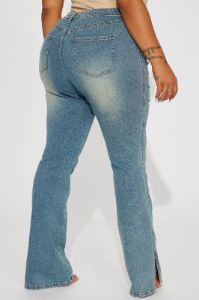 Something Extra Sequin Flare Pant - Black sold by Fashion Nova