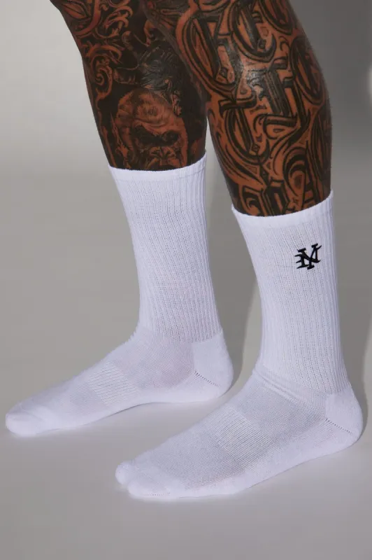 NY Crew Socks - White sold by Fashion Nova