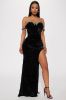 Gemma Velvet Maxi Dress - Black sold by Fashion Nova