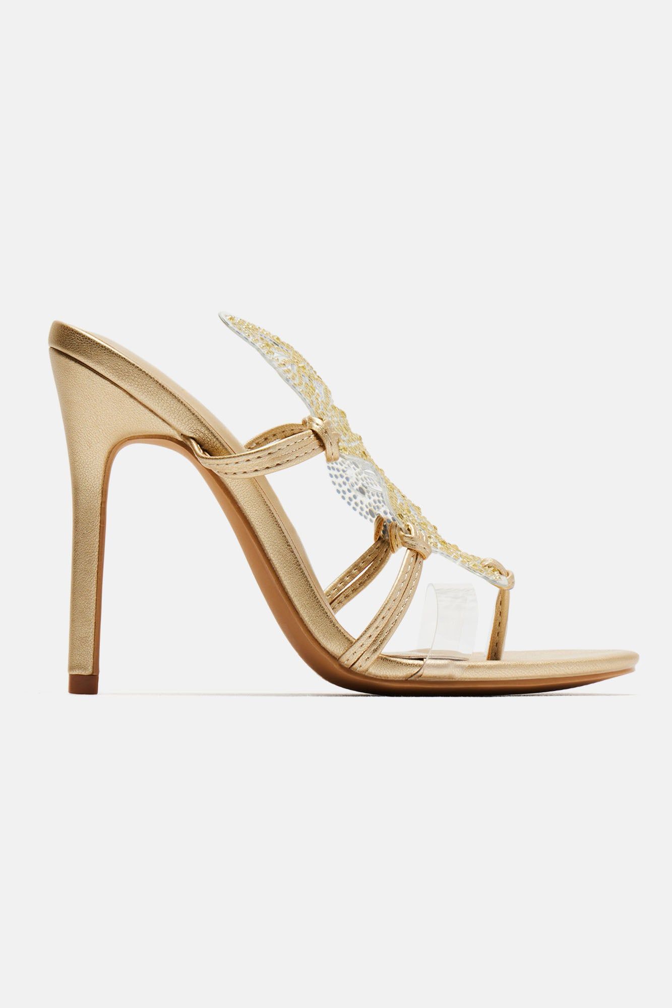 Flutter Feeling Heels - Gold sold by Fashion Nova product image thumbnail 4