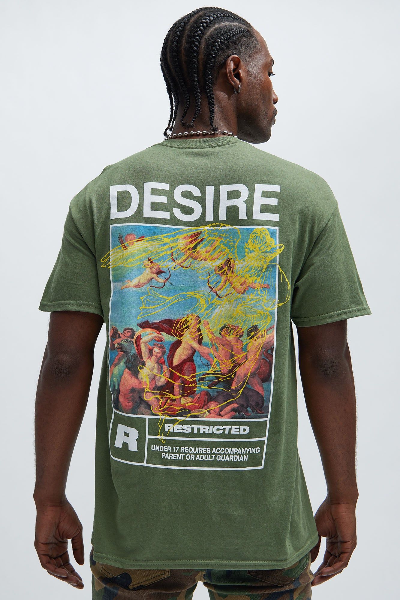 Restricted Desire Short Sleeve Tee - Olive sold by Fashion Nova product image thumbnail 5