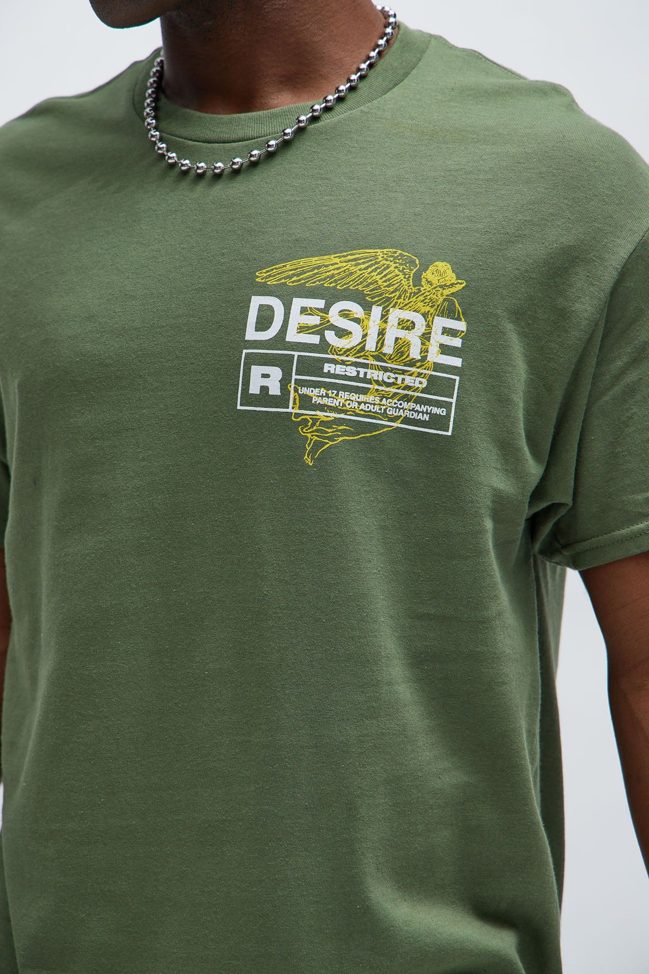 Restricted Desire Short Sleeve Tee - Olive sold by Fashion Nova product image thumbnail 3