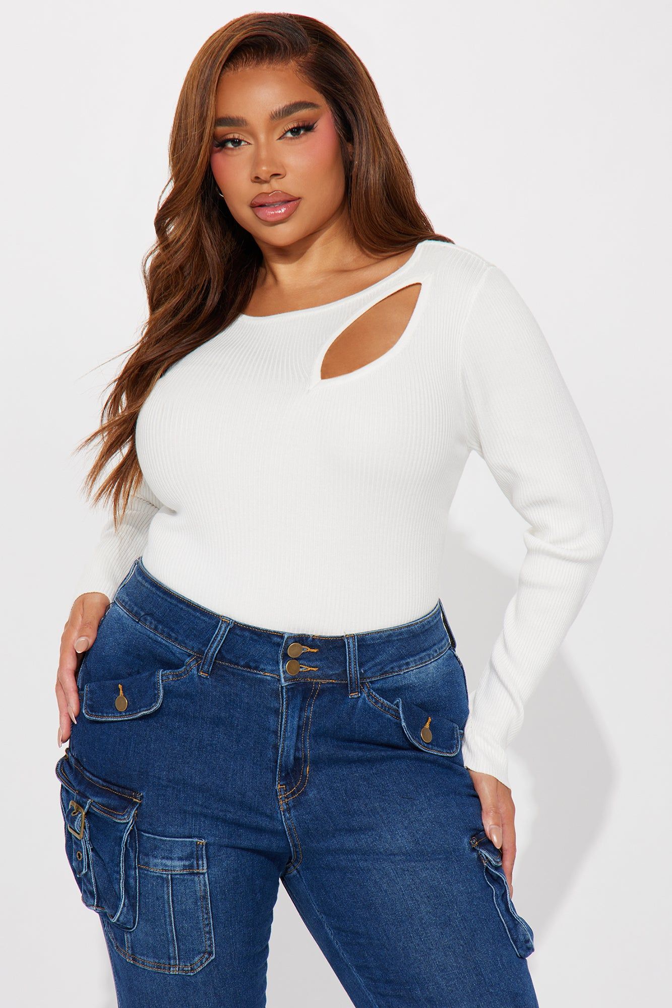 Jesson Sweater - Ivory sold by Fashion Nova product image thumbnail 4