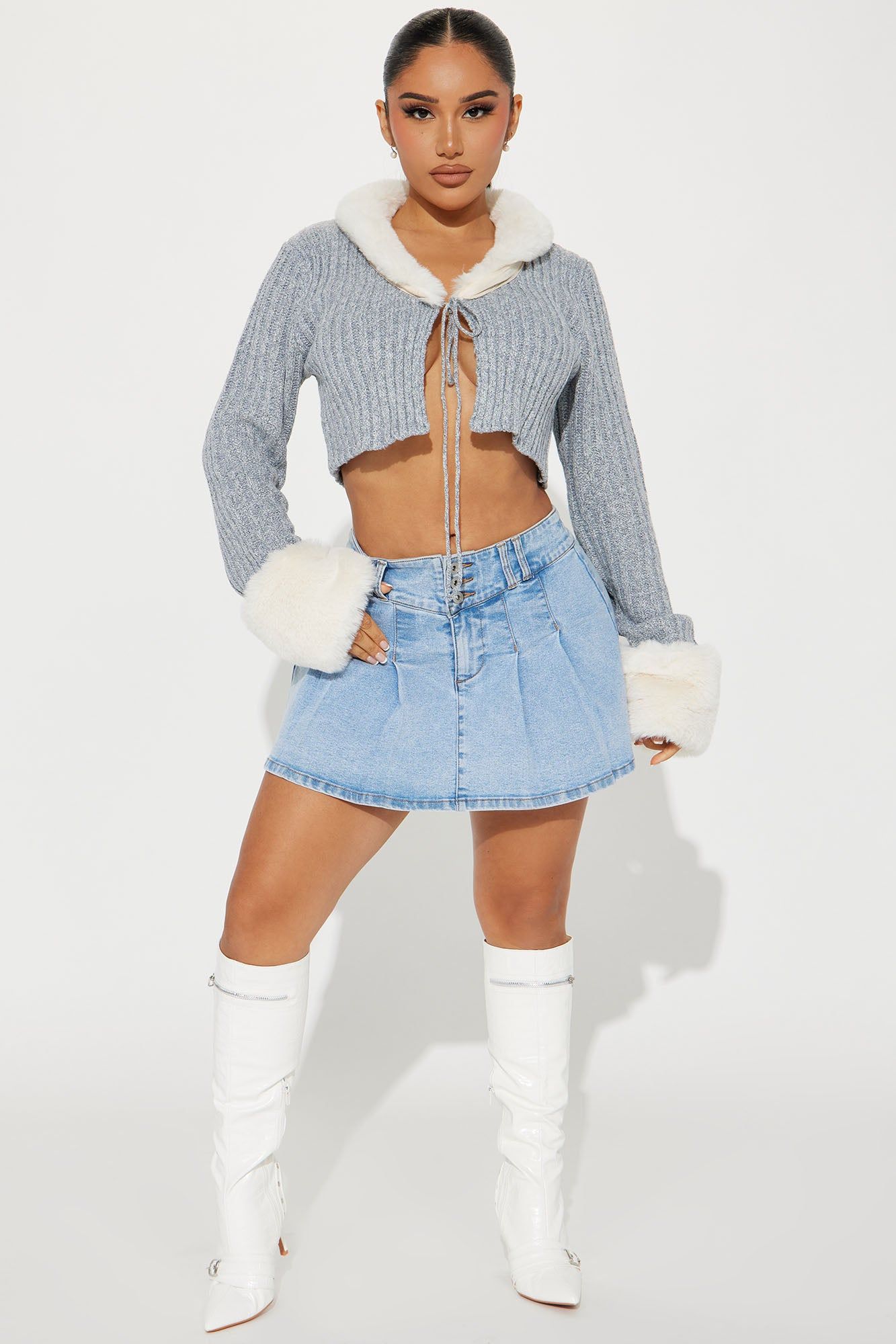 Cabin Vibes Cardigan - Grey sold by Fashion Nova product image thumbnail 2