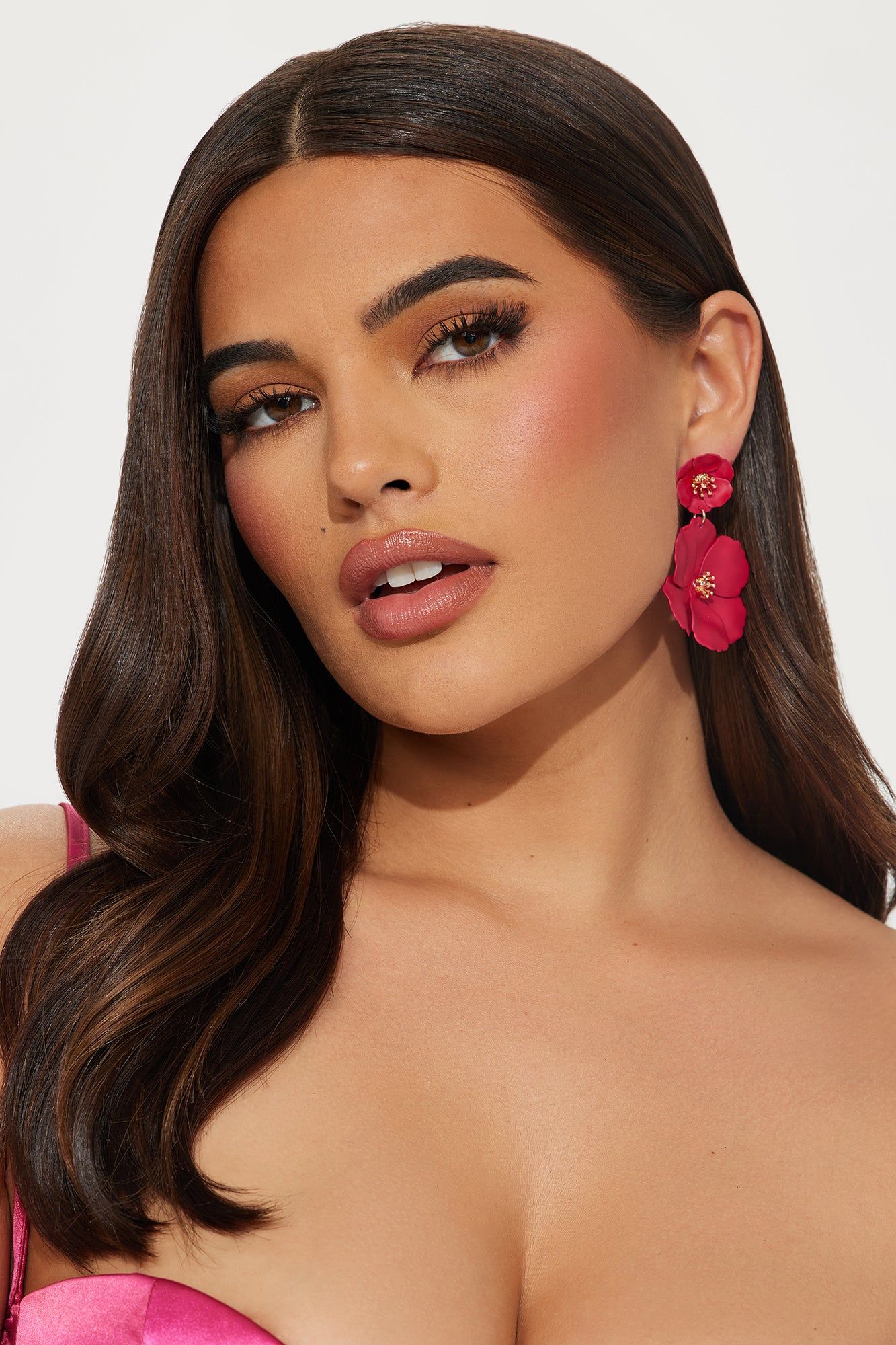 You're Blooming Earrings - Pink sold by Fashion Nova product image thumbnail 2