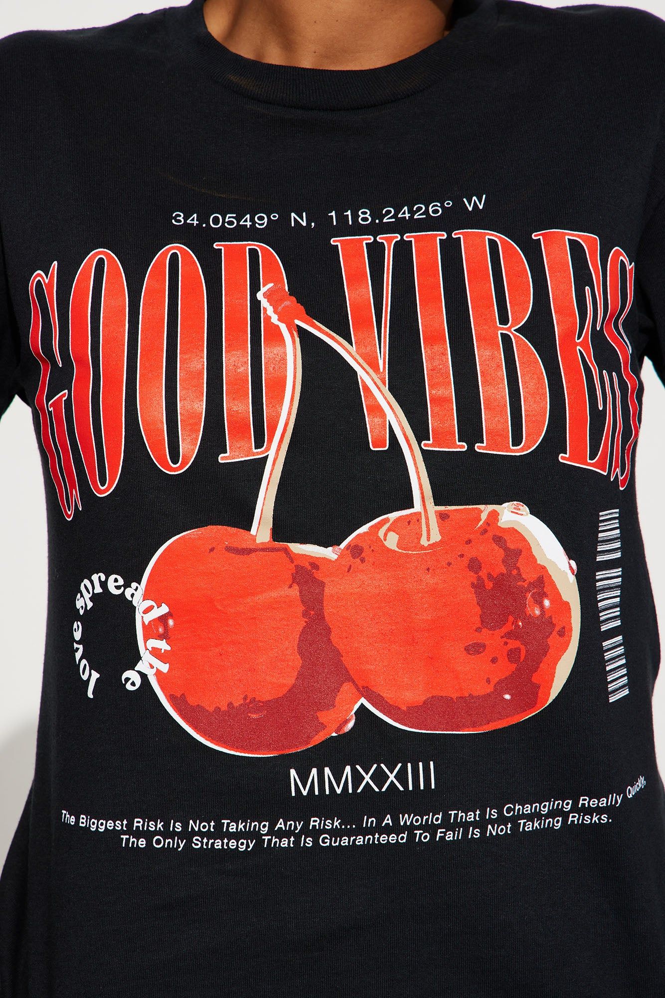 Good Vibes Spread The Love Tee - Black sold by Fashion Nova product image thumbnail 3