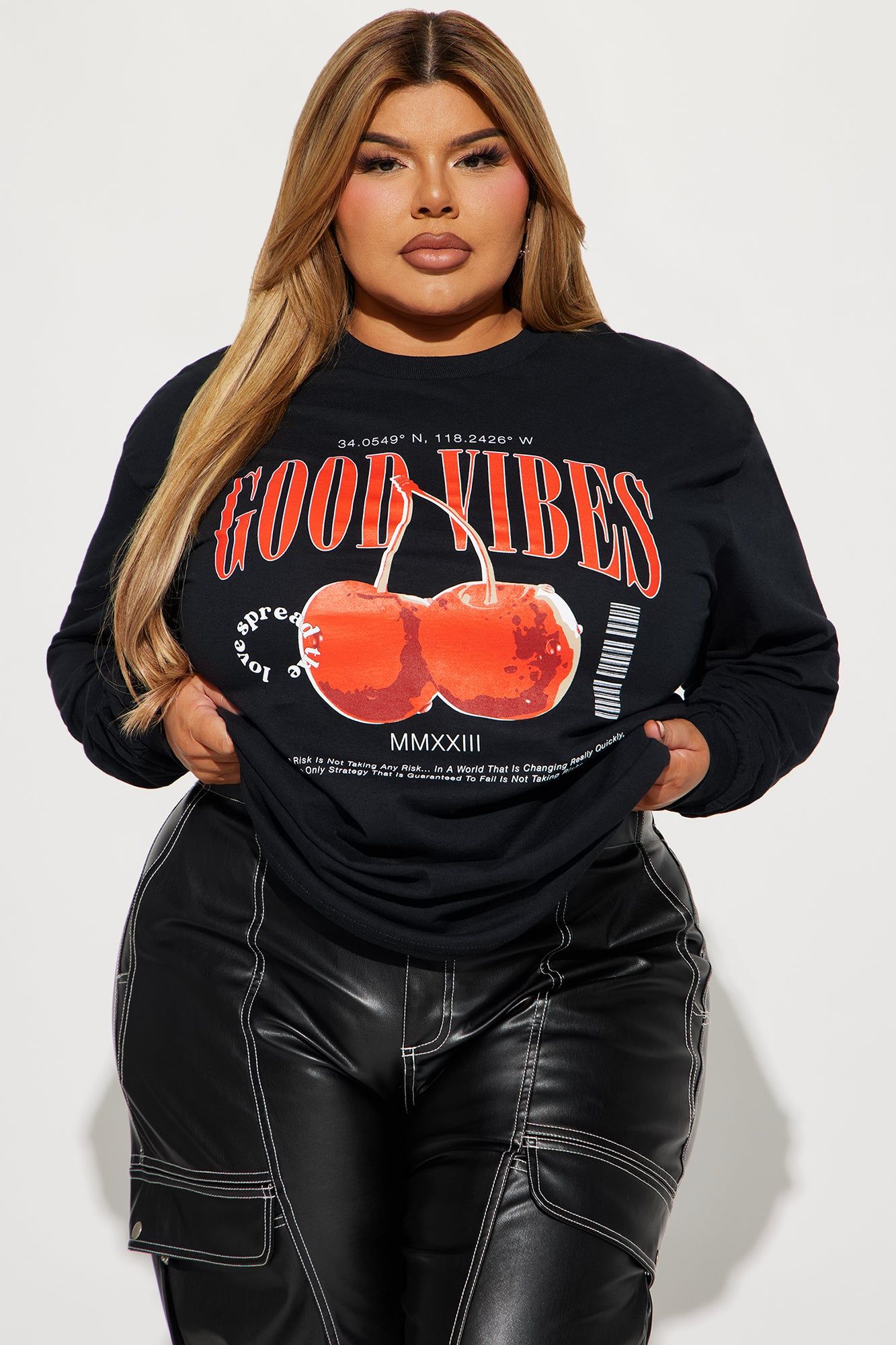 Good Vibes Spread The Love Tee - Black sold by Fashion Nova product image thumbnail 5