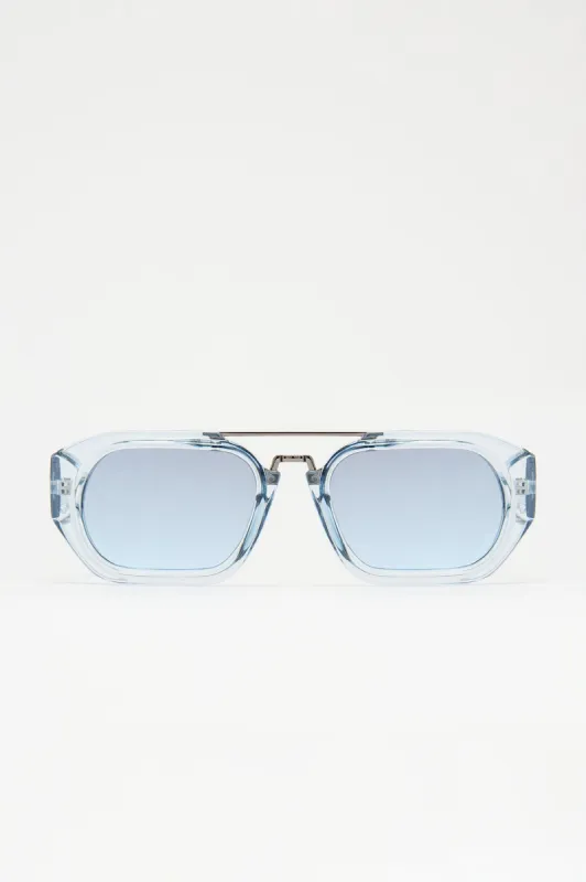 Keep It Easy Sunglasses - Light Blue sold by Fashion Nova
