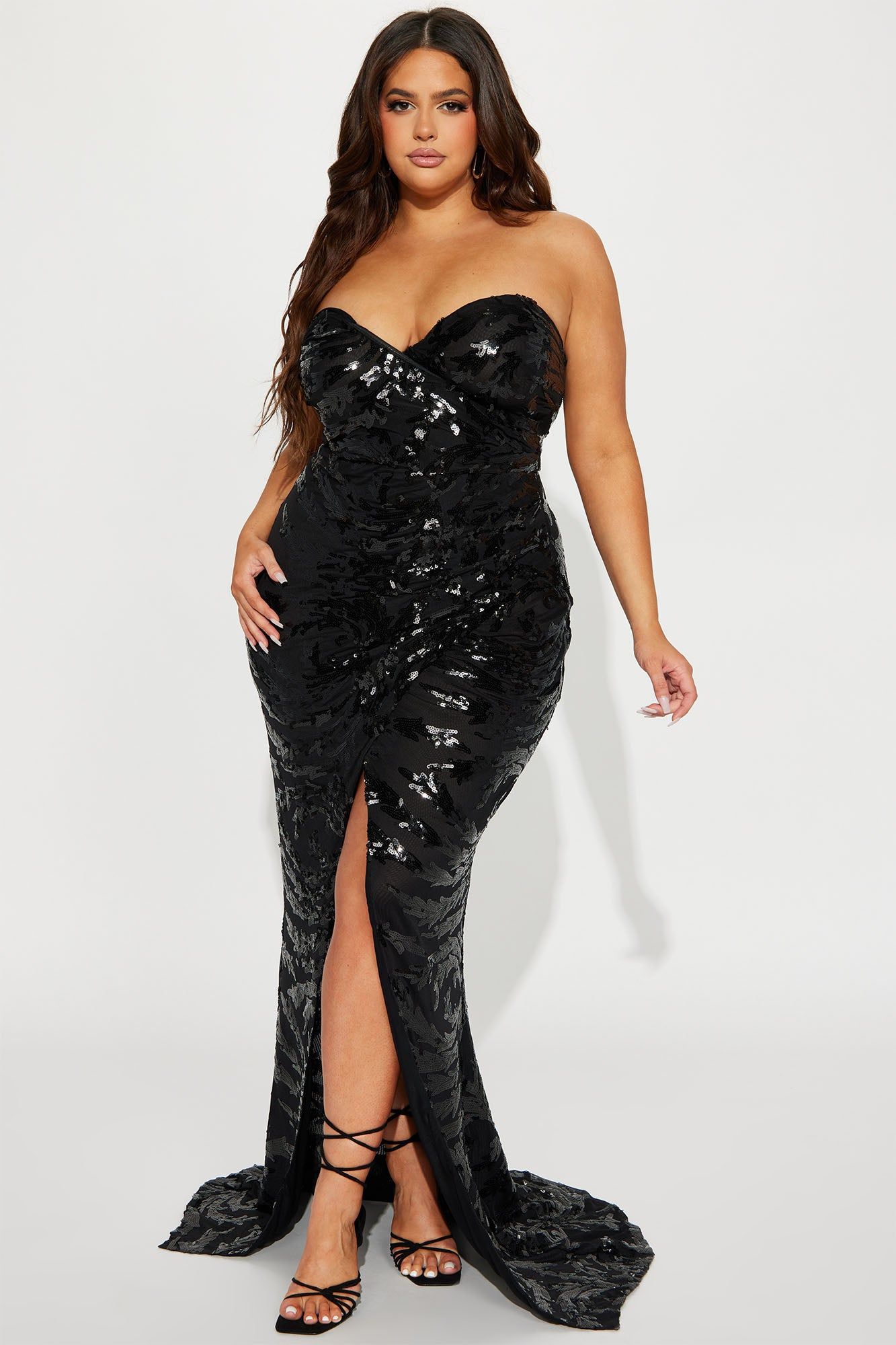Luxury Sequin Maxi Dress - Black sold by Fashion Nova product image thumbnail 4