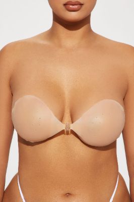 Silicone Deep Plunge Sticky U Bra - Nude sold by Fashion Nova