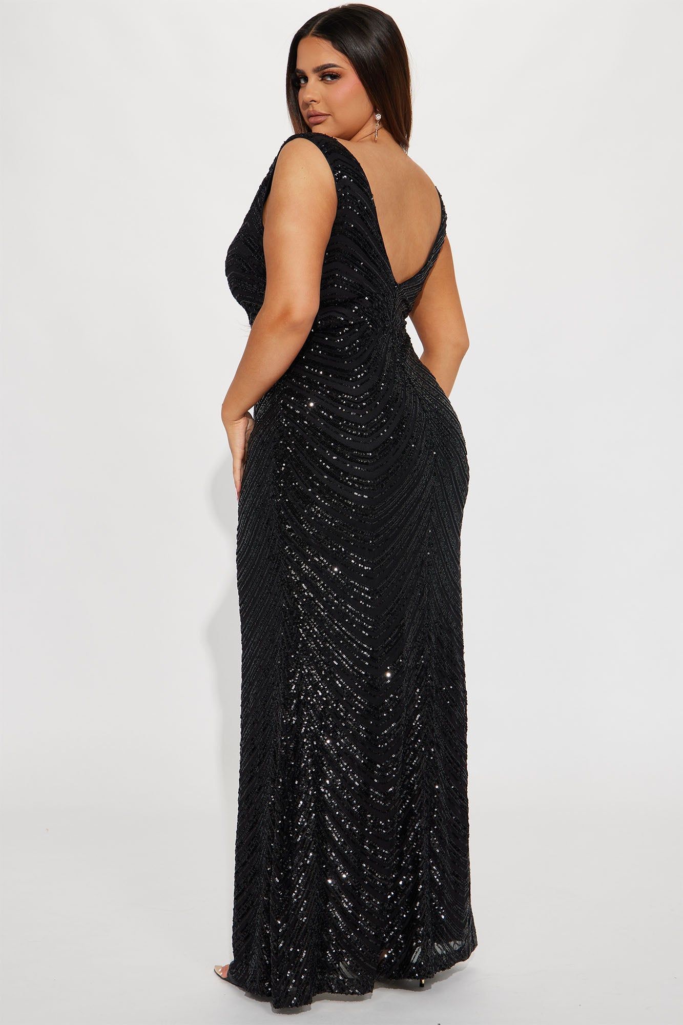 Noelle Sequin Gown - Black sold by Fashion Nova product image thumbnail 6