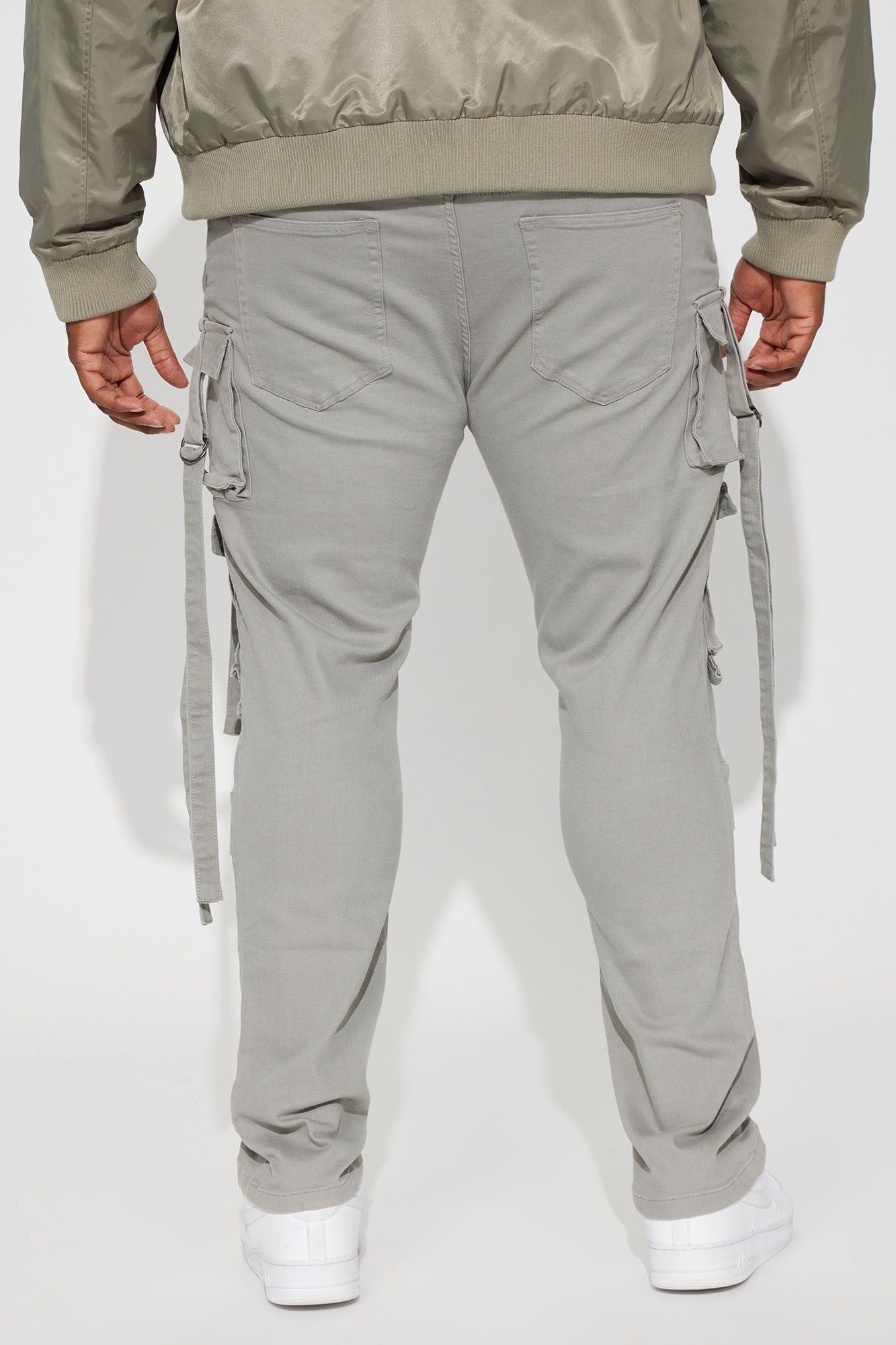 Rambo Relaxed Twill Cargo Pants - Grey sold by Fashion Nova product image thumbnail 9