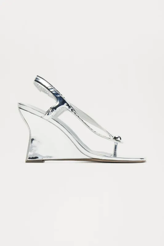 Talyia Wedges - Silver sold by Fashion Nova