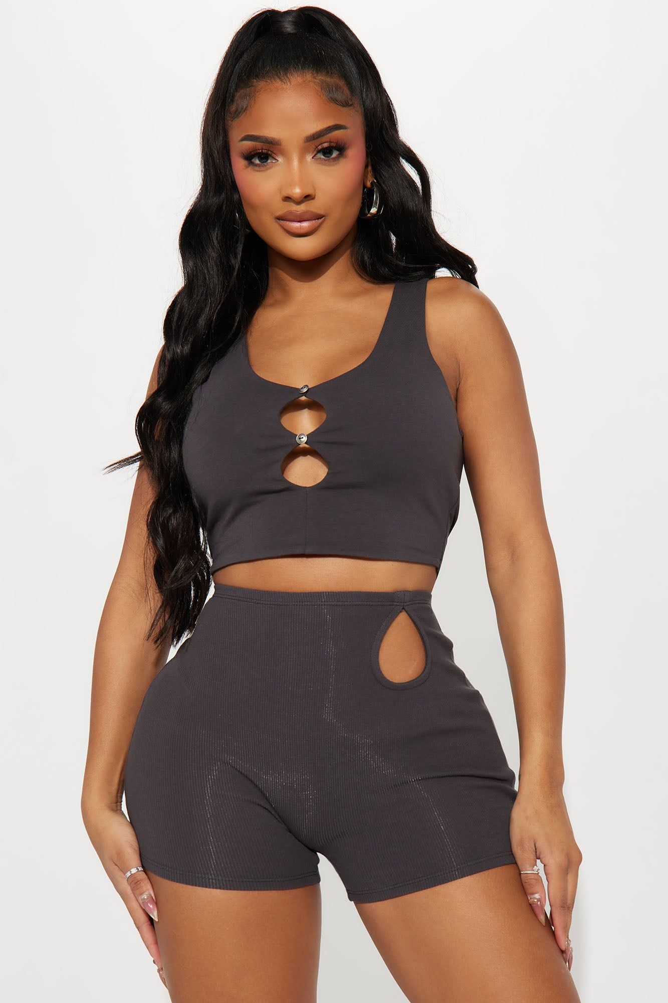 Making A Move Short Set - Grey sold by Fashion Nova product image thumbnail 2