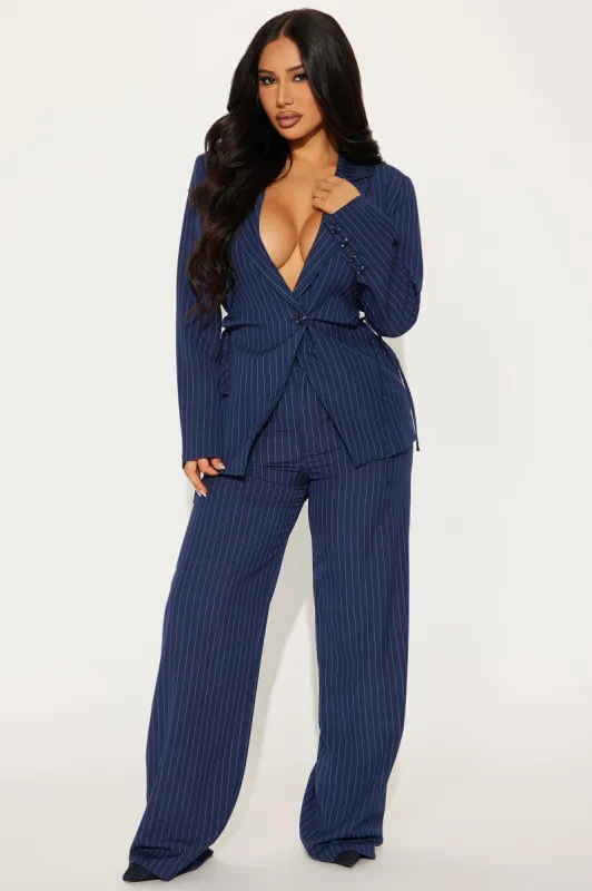 Corporate Baddie Pant Set - Navy sold by Fashion Nova