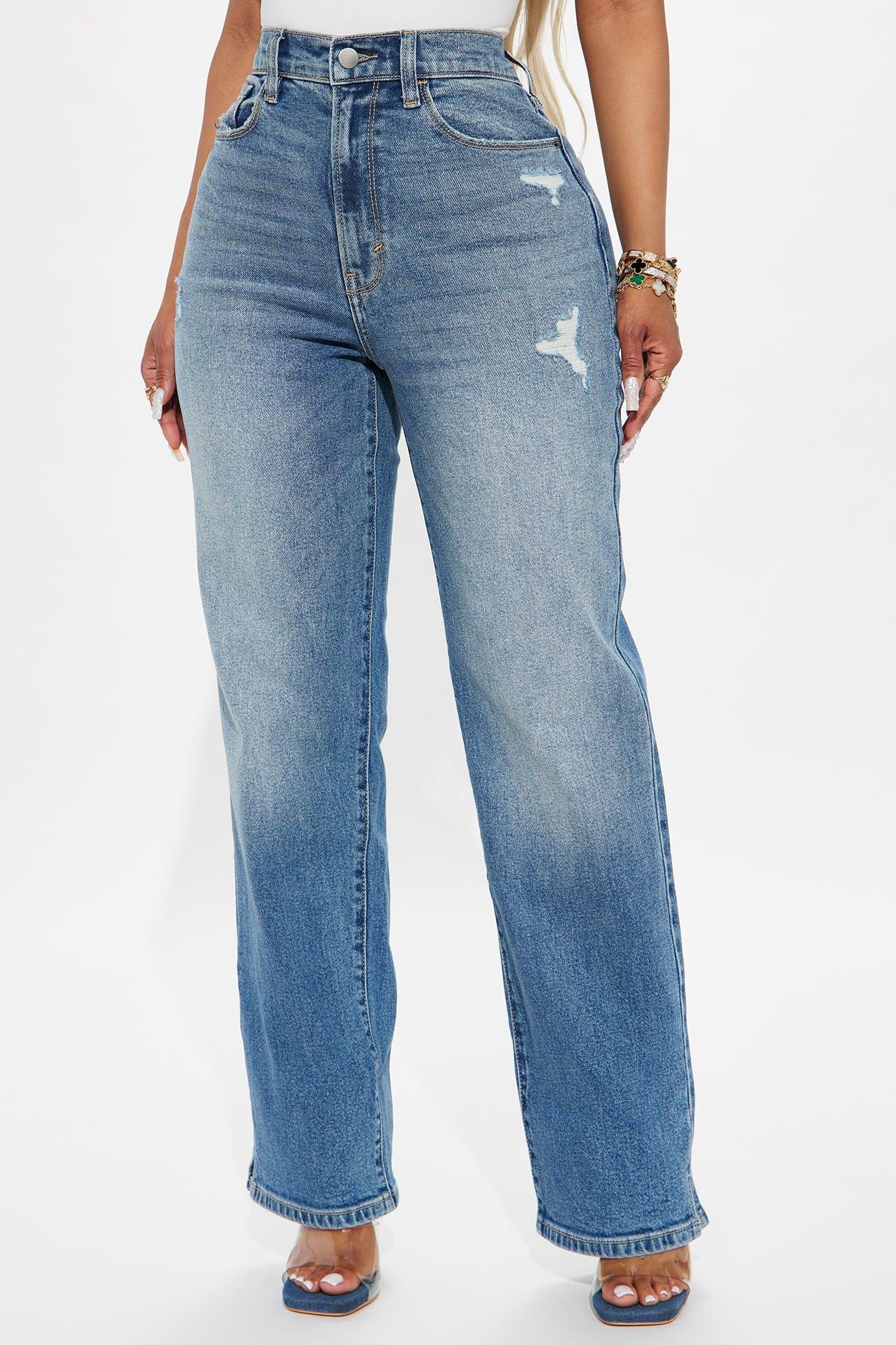 Sweet Talker Straight Leg Jeans - Medium Wash sold by Fashion Nova product image thumbnail 2