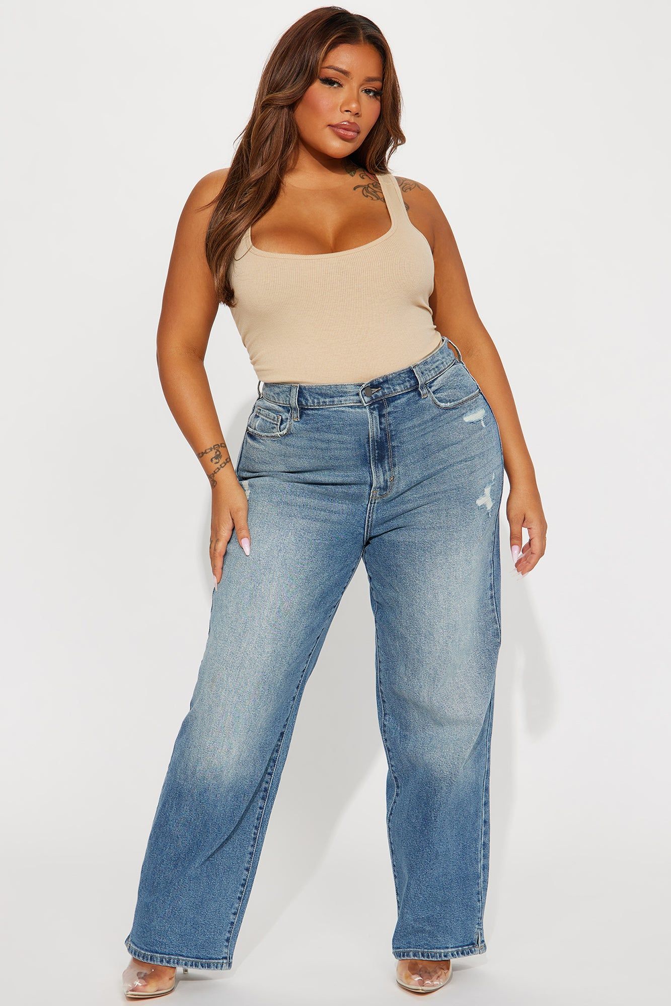 Sweet Talker Straight Leg Jeans - Medium Wash sold by Fashion Nova product image thumbnail 4