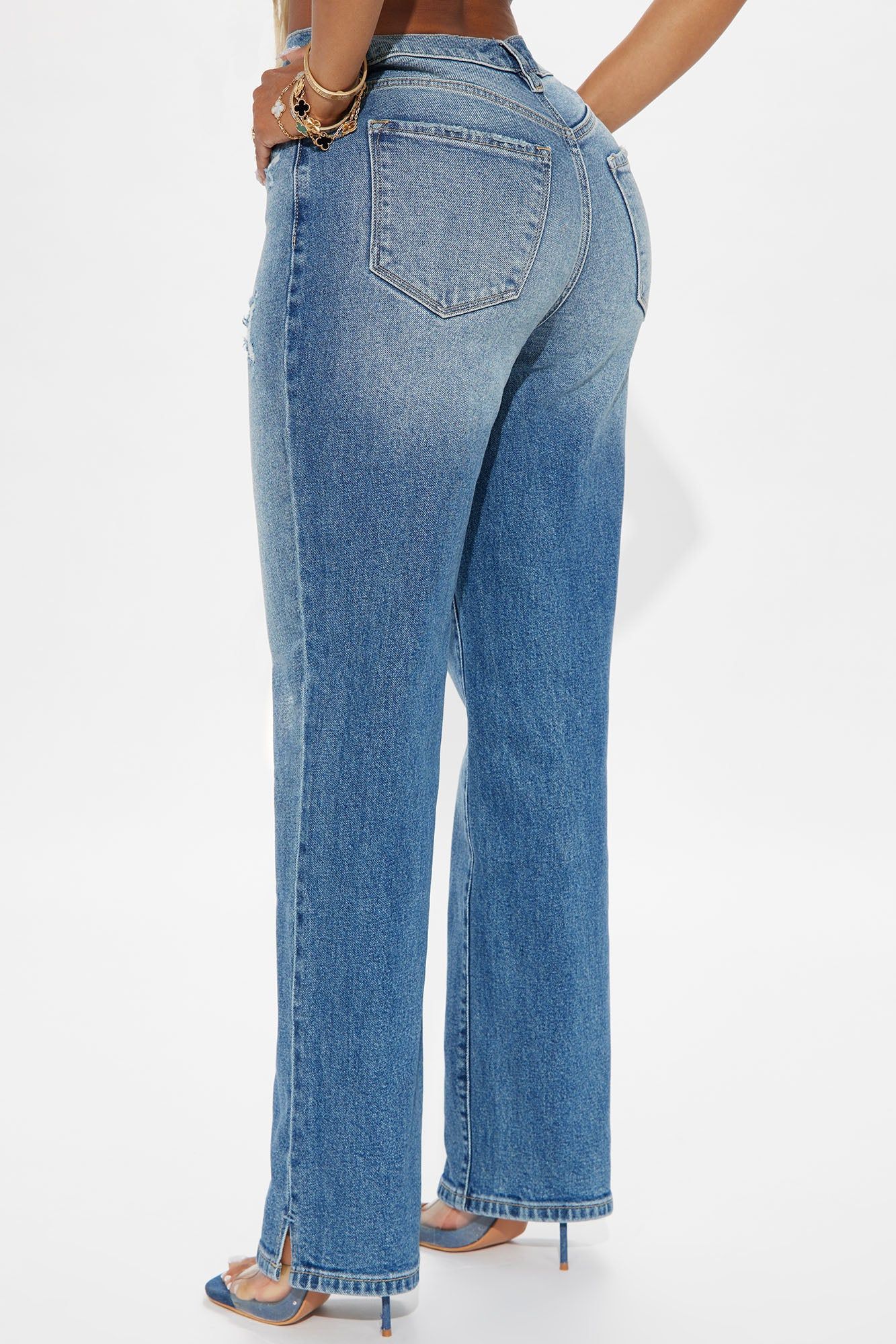 Sweet Talker Straight Leg Jeans - Medium Wash sold by Fashion Nova product image thumbnail 3