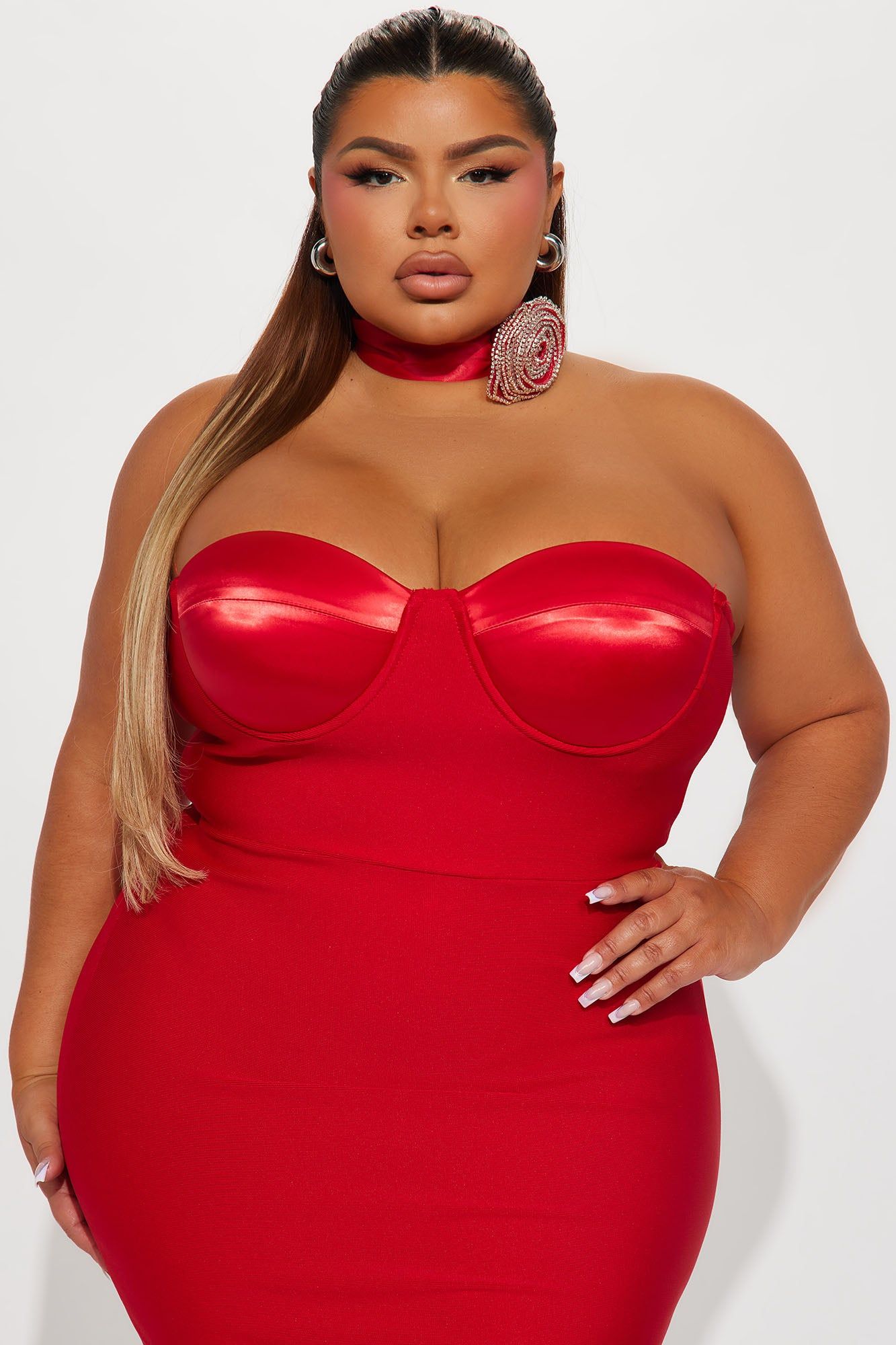 Divine Bandage Maxi Dress - Red sold by Fashion Nova product image thumbnail 6