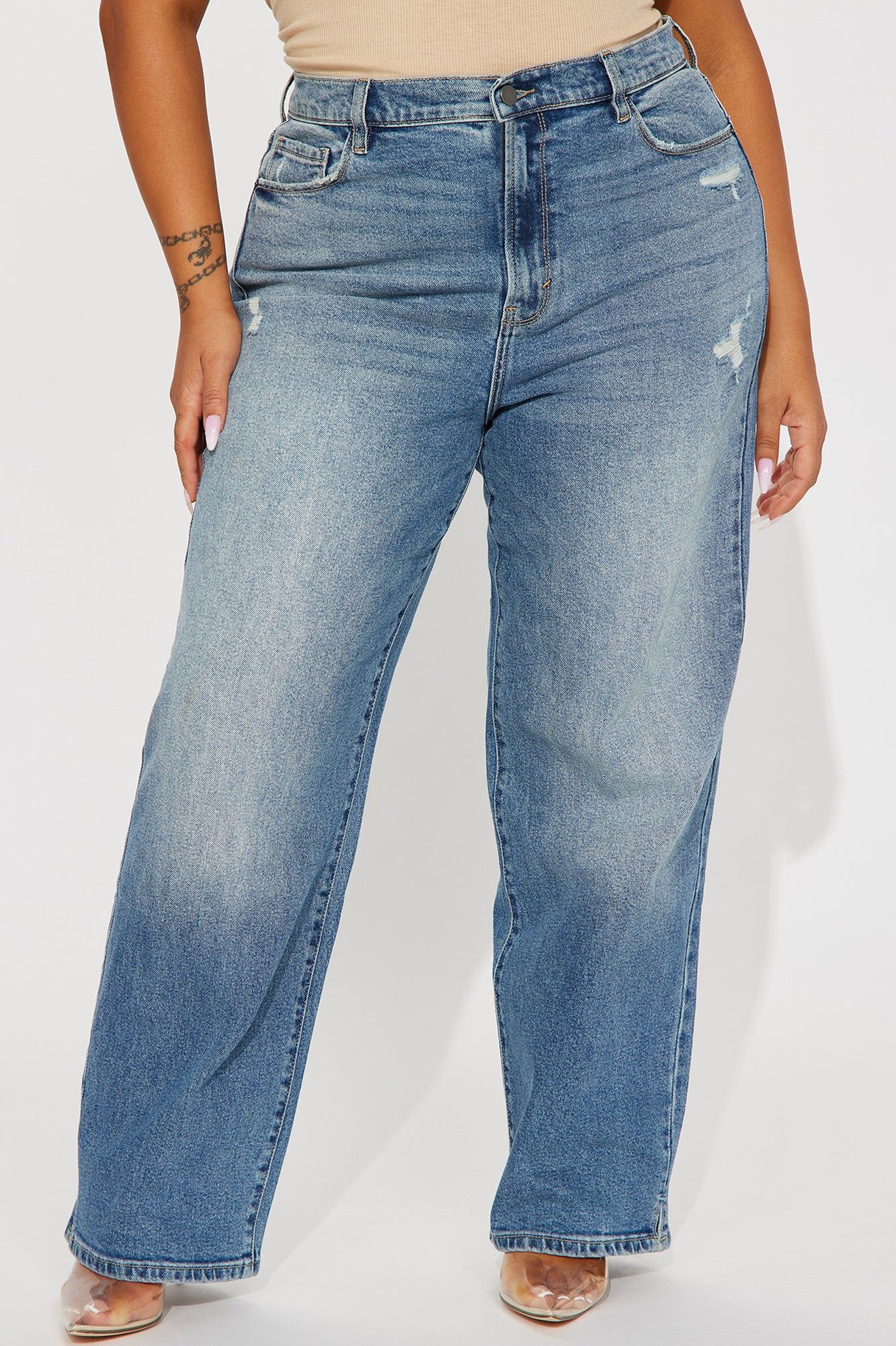 Sweet Talker Straight Leg Jeans - Medium Wash sold by Fashion Nova product image thumbnail 5