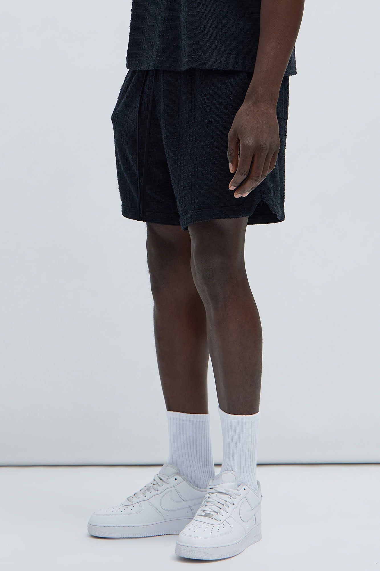 Jordan Textured Volley Shorts - Black sold by Fashion Nova