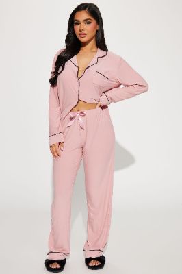 Foxy Babe PJ Pant Set - Pink sold by Fashion Nova