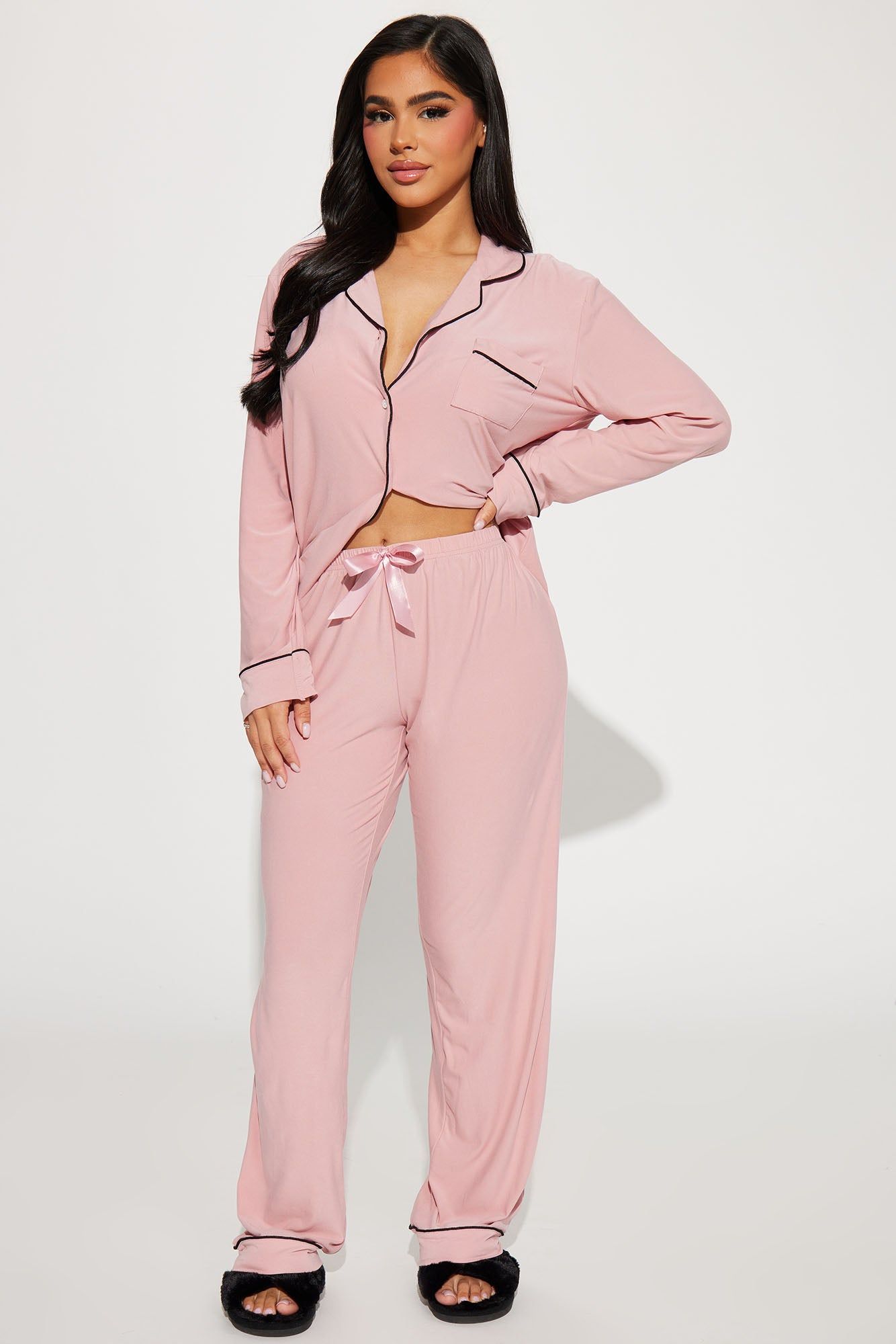 Foxy Babe PJ Pant Set - Pink sold by Fashion Nova
