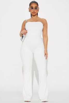 Crushin On You Jumpsuit - Ivory sold by Fashion Nova