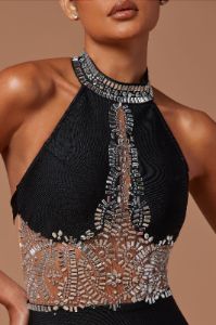 Amira Embellished Gown - Black sold by Fashion Nova